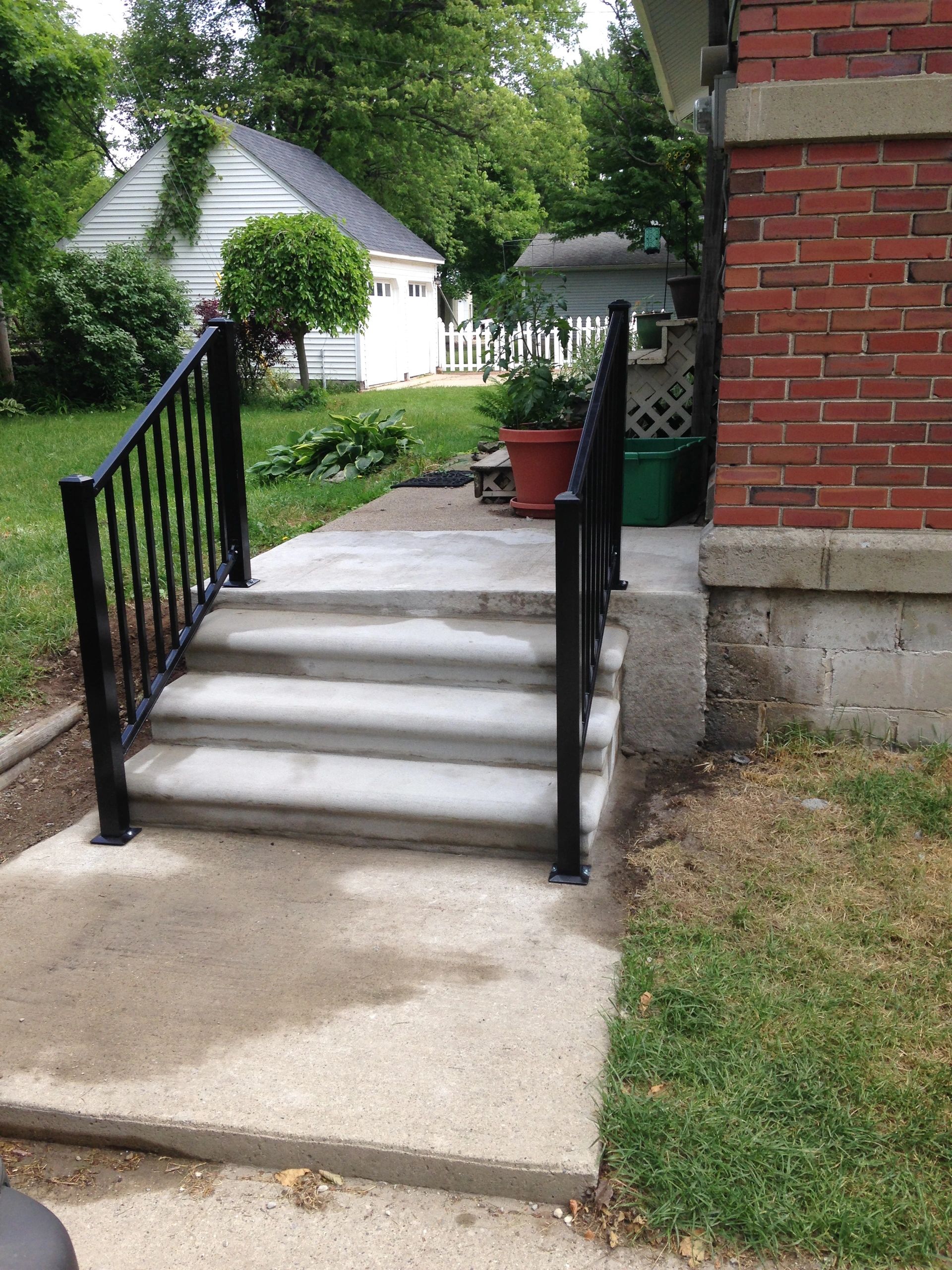 Diy handicapped stair railing - chainpere